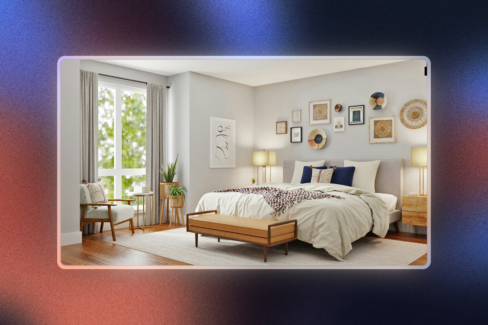 neat bedroom